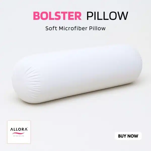 White Soft Bolster pillow