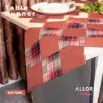 Light Brown Dining Table Runner Set – 7 Pieces