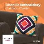 Chenille Embroidery Cushion Cover