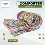 Brown Print Comforter