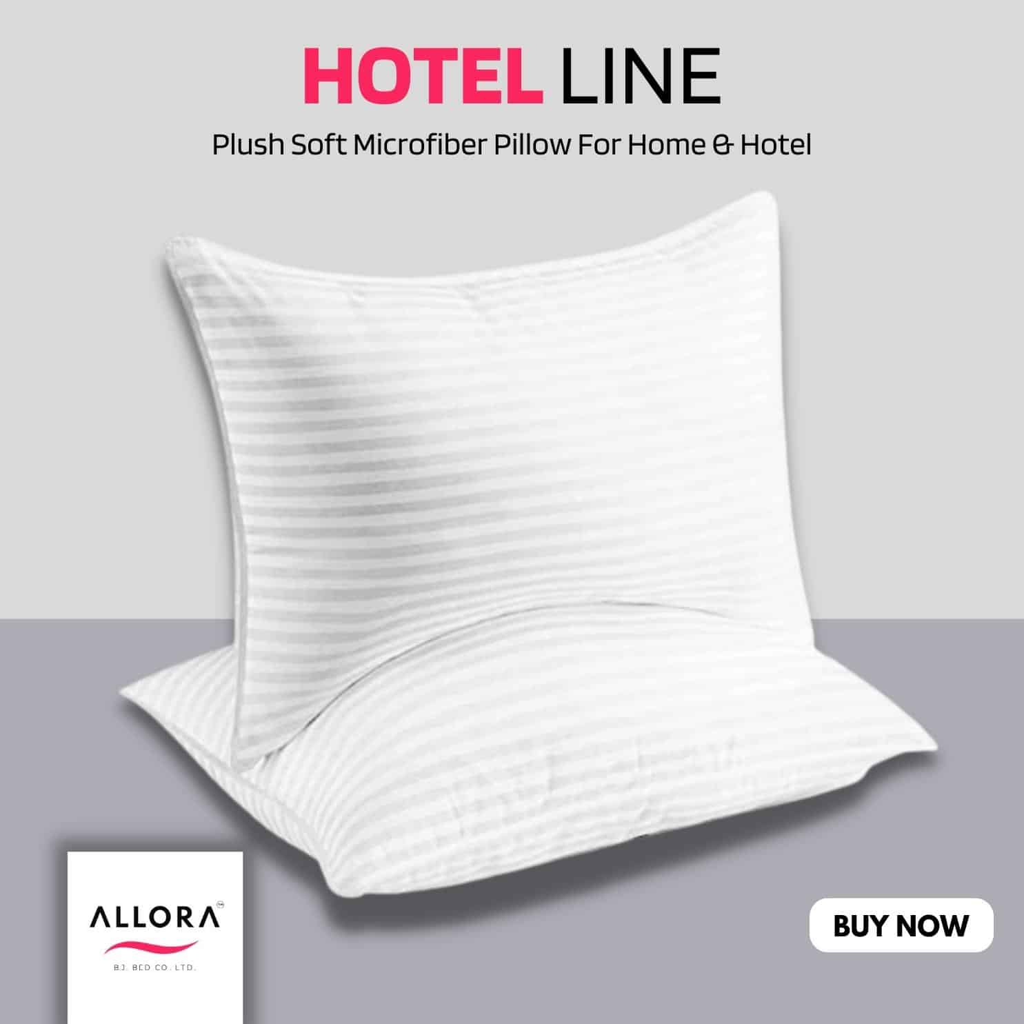 5 Star Hotel Microfiber Pillow – ALLORA Bangladesh