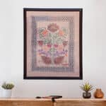 Nakshi Kantha Wall Hanging - Light Brown