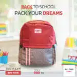 School Bag Backpack - Maroon