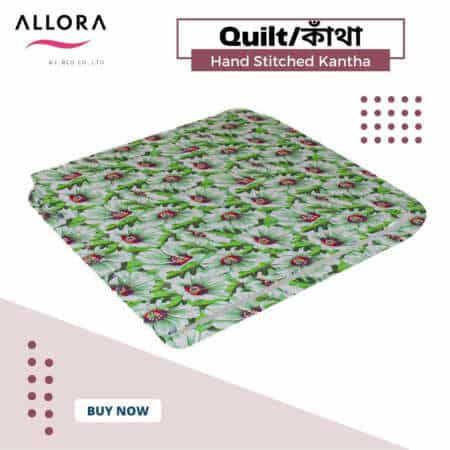 China Rose AC Kantha - Green