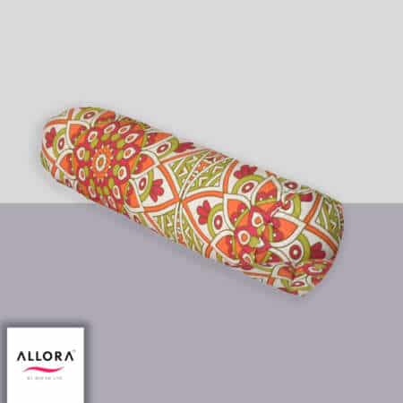 Alpana Print Side Pillow Cover  - Magenta