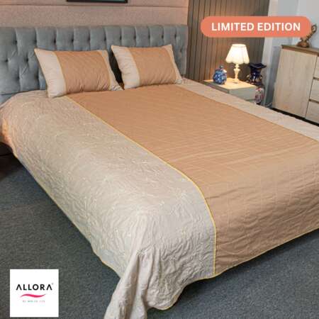 Desert Bloom Embroidery Bedsheet