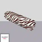 Zebra Print Side Pillow Cover - Maroon