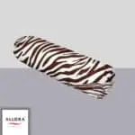Zebra Print Side Pillow Cover - Maroon