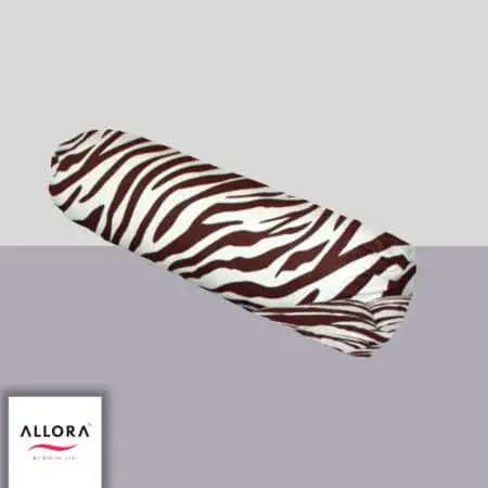 Zebra Print Side Pillow Cover - Maroon
