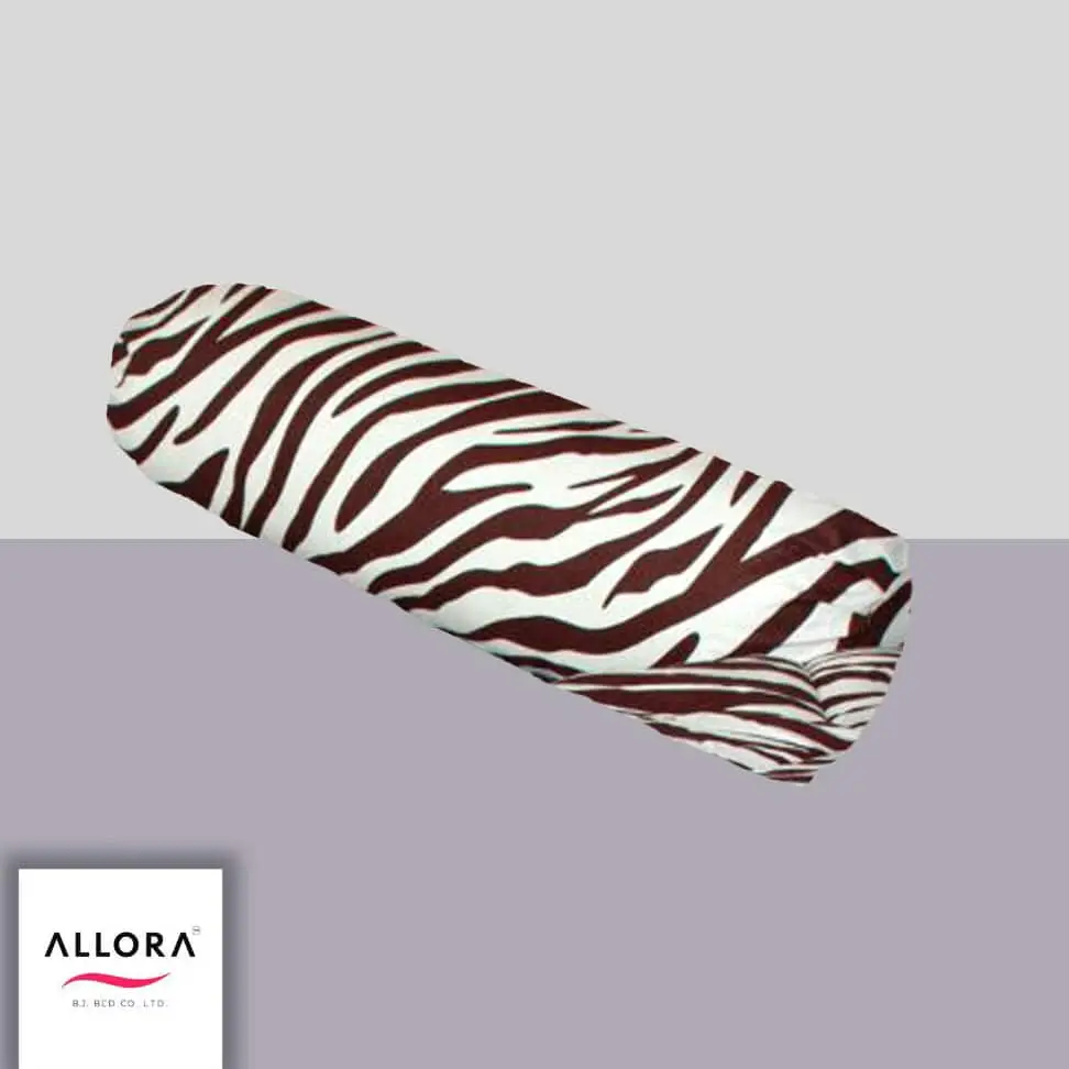 Zebra Print Side Pillow Cover – Maroon