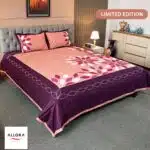 Petal Whisper Embroidered Bed Sheet