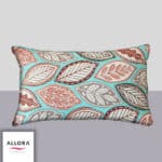 Fallen Leaves - Head Pillow Cover - Pastel Blue