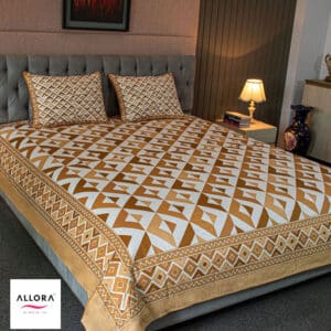 Pattern Play Printed Bed sheet - Brown Magic