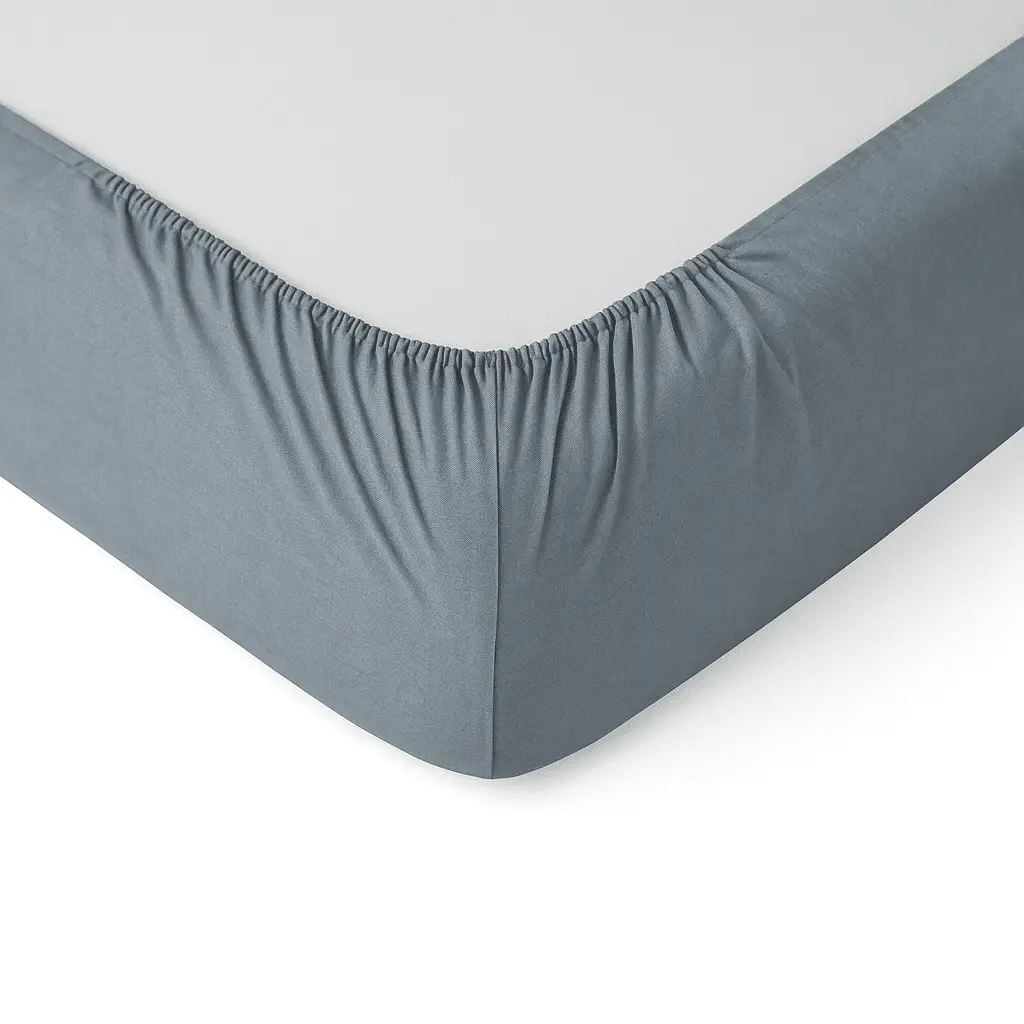 Allora Cotton Fitted Bed Sheet - Gray