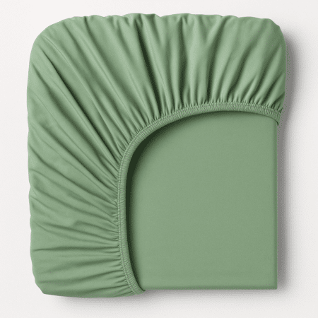 Allora Cotton Fitted Bed Sheet - Deep Green