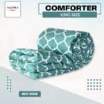 Aqua Grid Comforter - Pastel