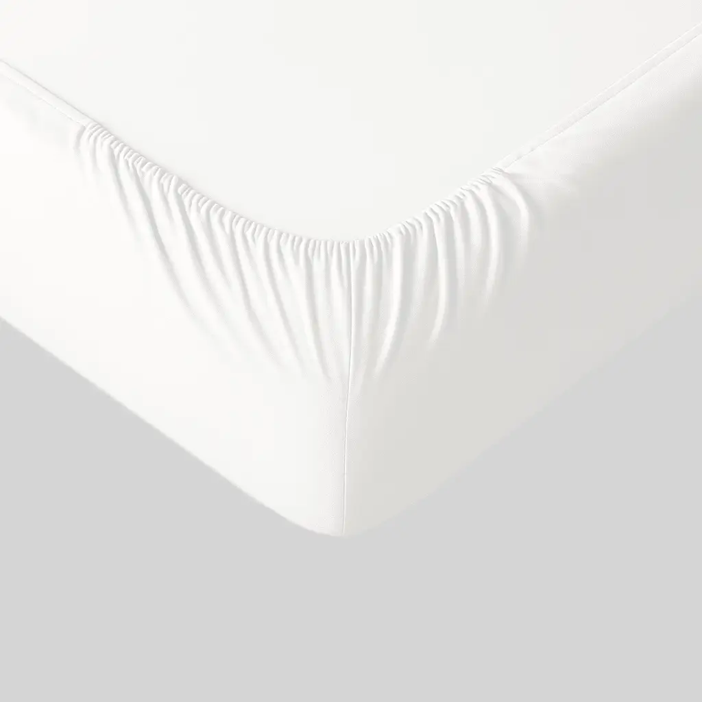 Allora Cotton Fitted Bed Sheet - White - Image 3