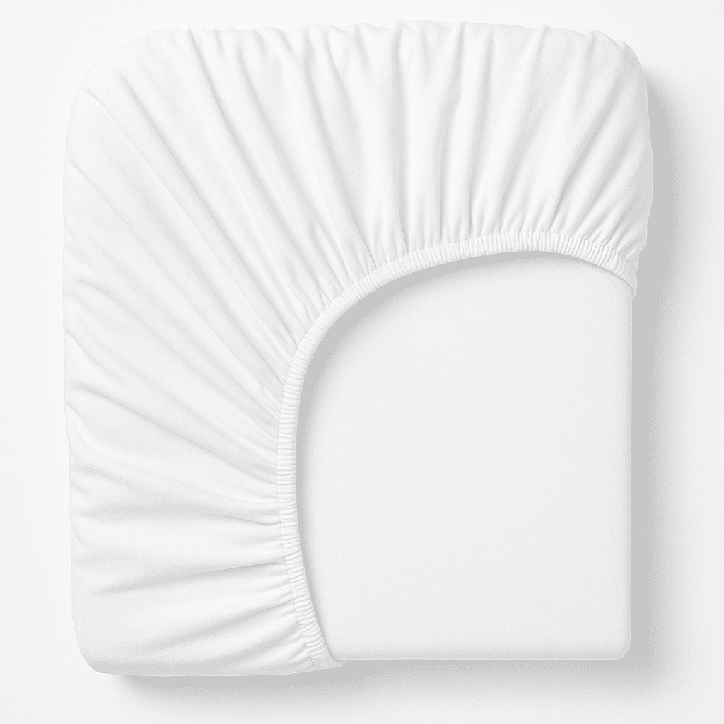 Allora Cotton Fitted Bed Sheet – White