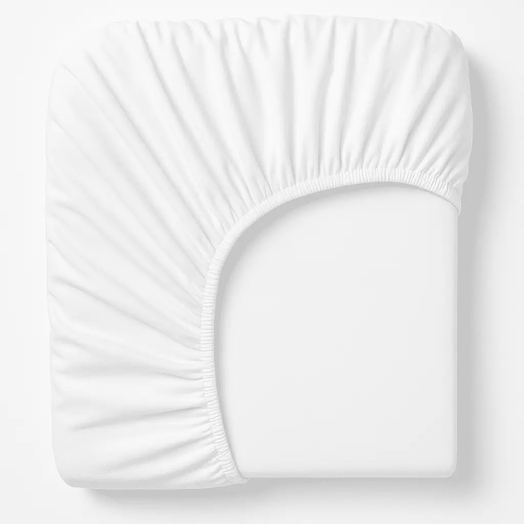 Allora Cotton Fitted Bed Sheet – White