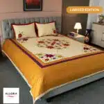 Amber Garden Embroidered Bed Sheet