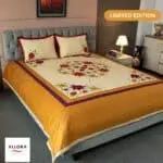 Amber Garden Embroidered Bed Sheet