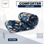 Leafscape Printed Comforter - Blue