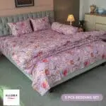 Floral Whisper Comforter Bedding Set - Lavender (5Pcs Set)