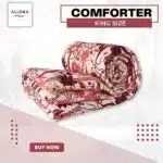 Wild Petal Printed Comforter – Wine