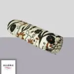 Wild Petal Side Pillow Cover - Black