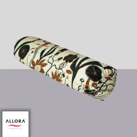 Wild Petal Side Pillow Cover - Black