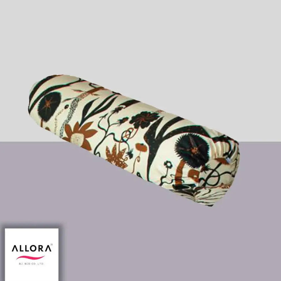 Wild Petal Side Pillow Cover – Black