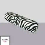 Zebra Print Side Pillow Cover - Black