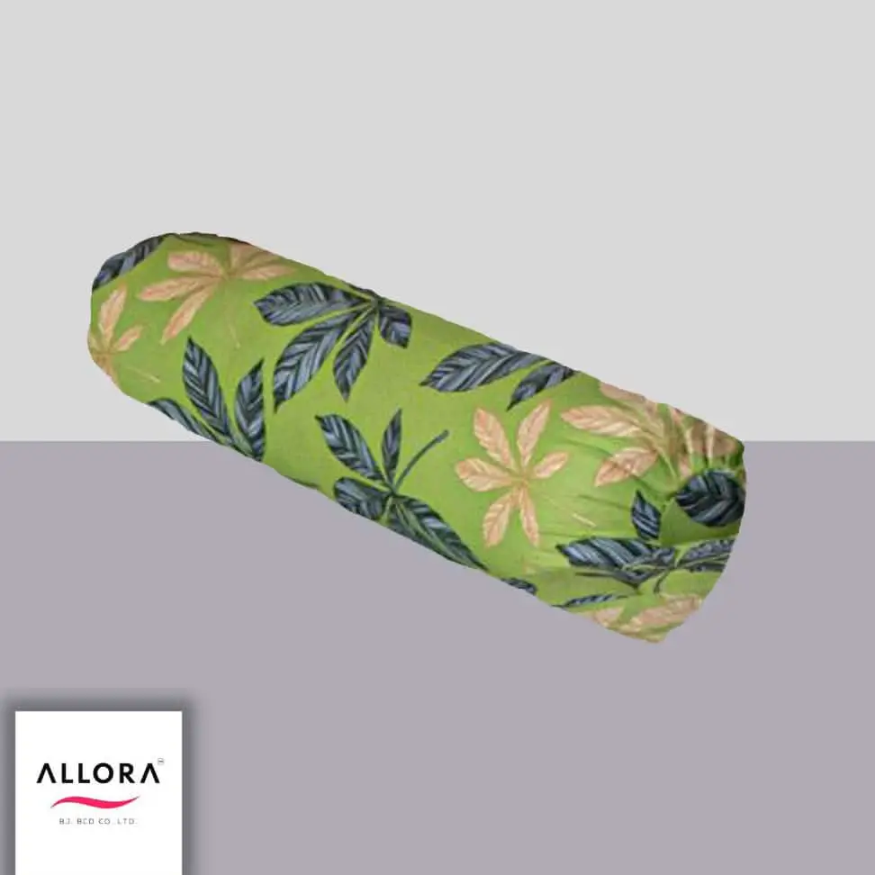 Leafscape Print Side Pillow Cover – Green
