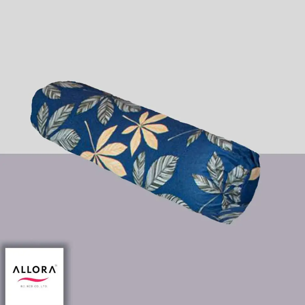 Leafscape Print Side Pillow Cover – Blue
