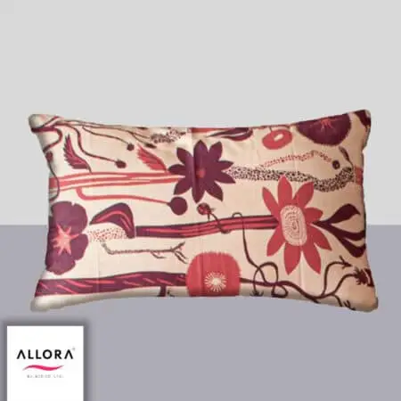 Wild Petal Head Pillow Cover - Wine