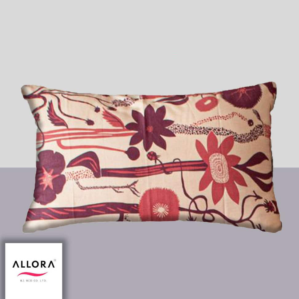 Wild Petal Head Pillow Cover – Wine