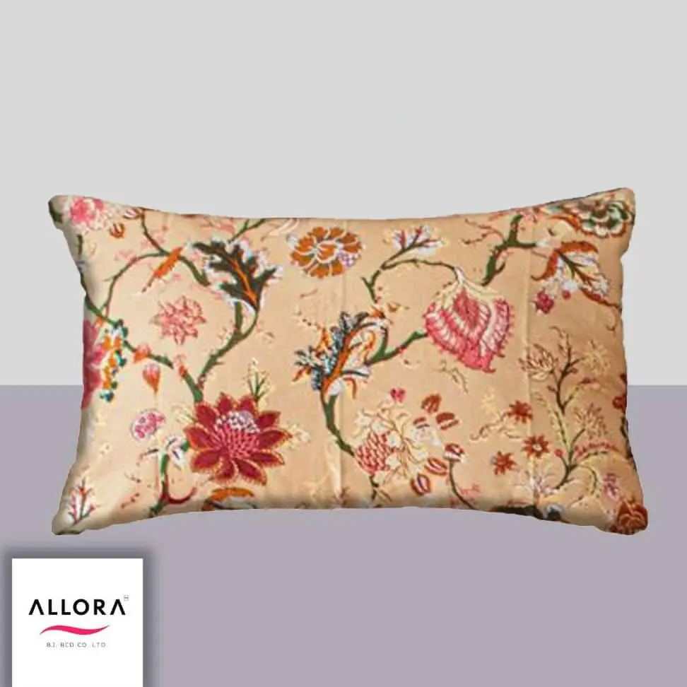 Floral Whisper Head Pillow Cover – Beige