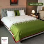 Evergreen Serenity Embroidered Bed Sheet