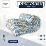 Leaf & Light Printed Comforter - Mint