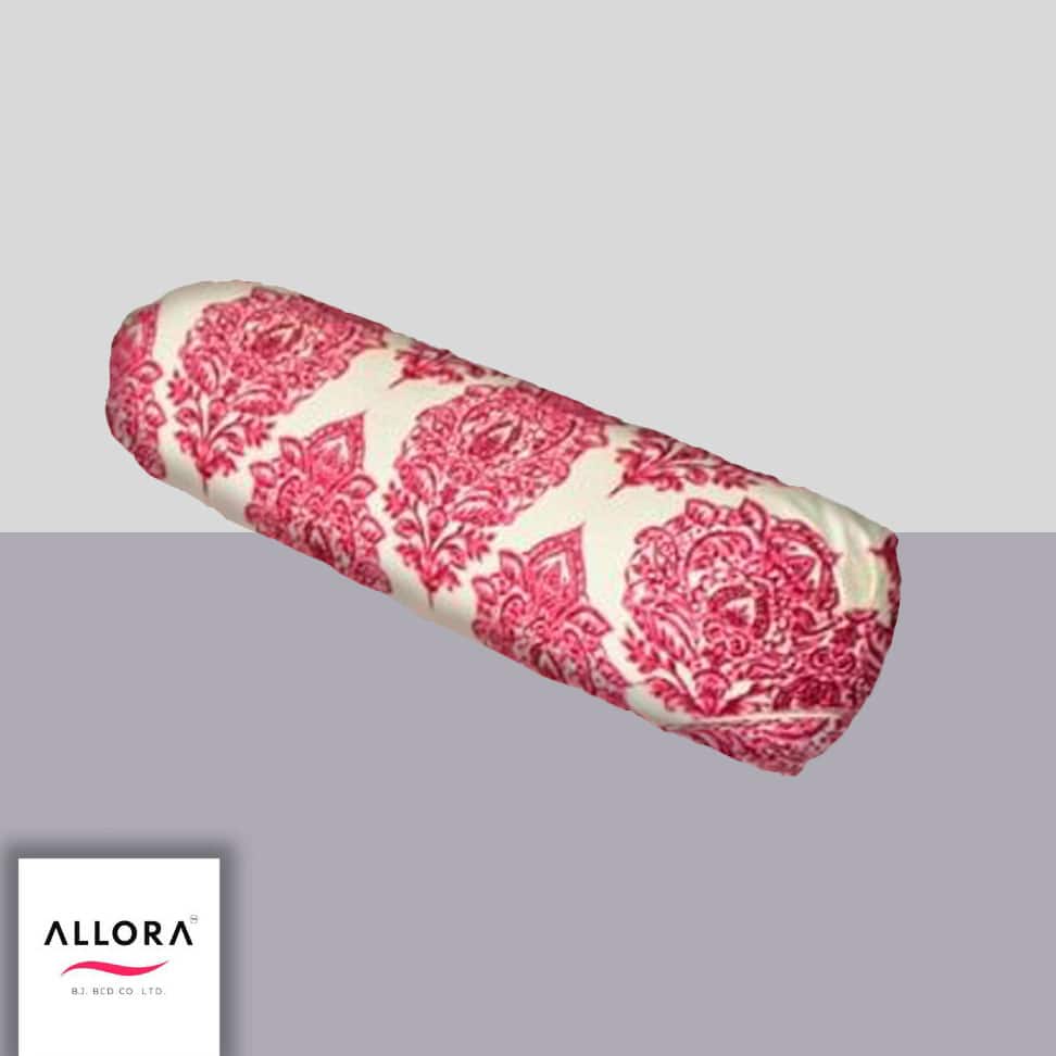 Regal Block Motif Side Pillow Cover – Magenta