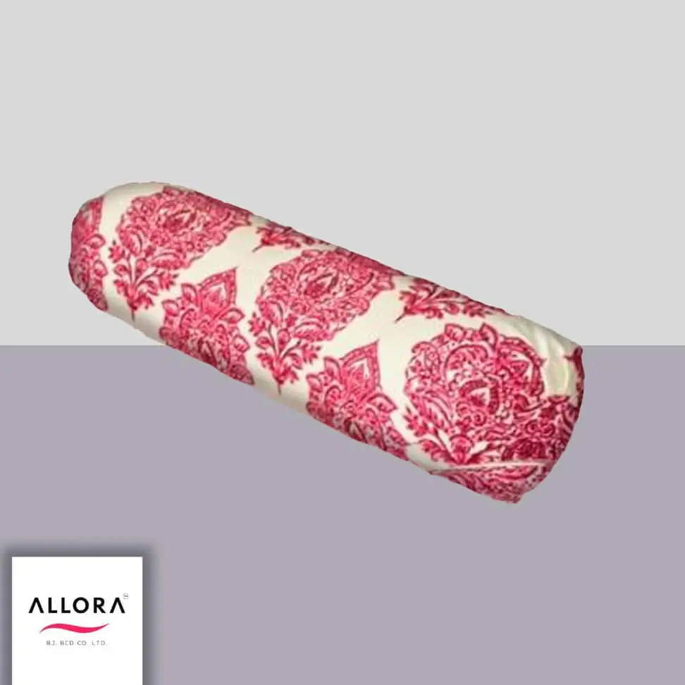 Regal Block Motif Side Pillow Cover – Magenta