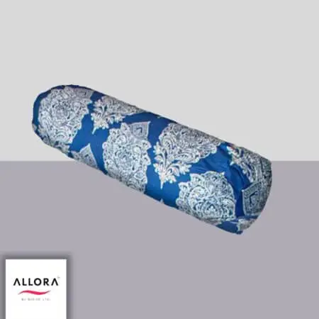 Regal Block Motif Side Pillow Cover - Blue