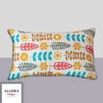 Leaf & Light Head Pillow Cover - Yellow