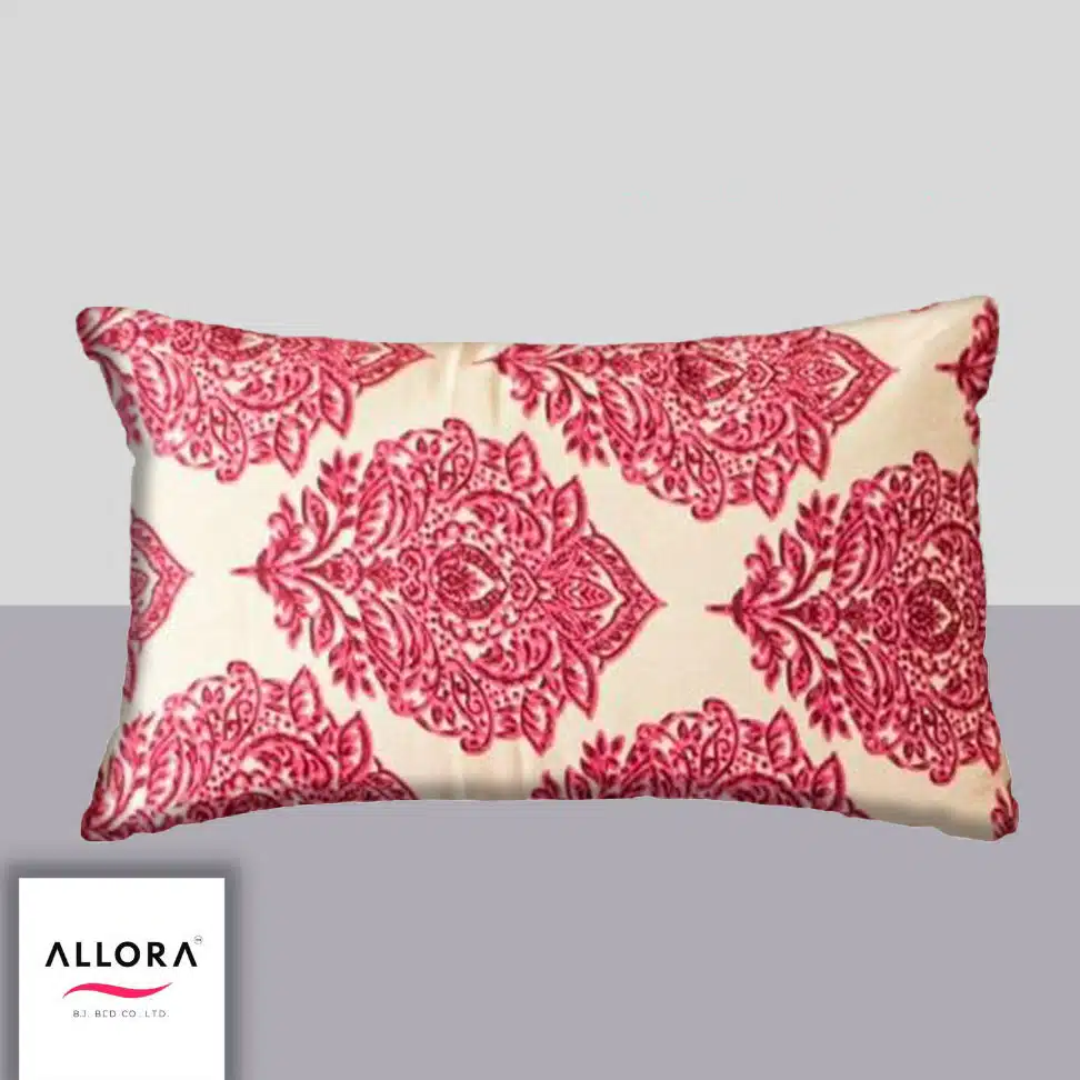 Regal Block Motif Head Pillow Cover – Magenta