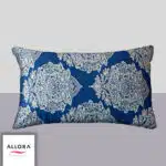 Regal Block Motif Head Pillow Cover - Blue