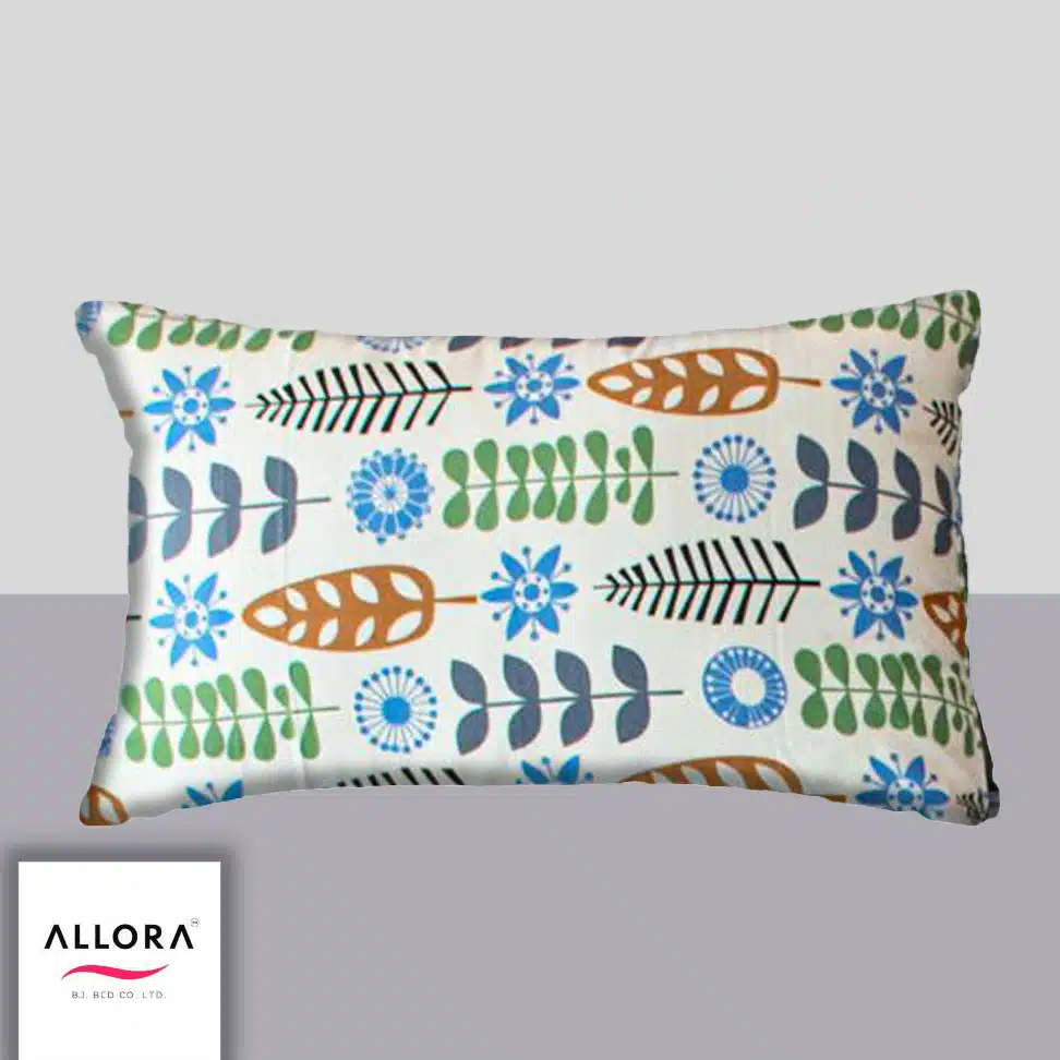 Leaf & Light Head Pillow Cover – Mint