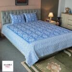 Coastal Calm Printed Bed Sheet - Blue Harmony