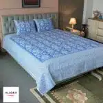 Coastal Calm Printed Bed Sheet - Blue Harmony