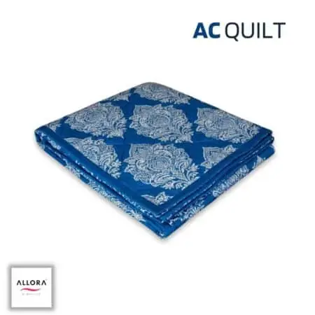 Regal Block Motif AC Quilt – Blue