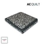 Zebra Printed AC Quilt – Black